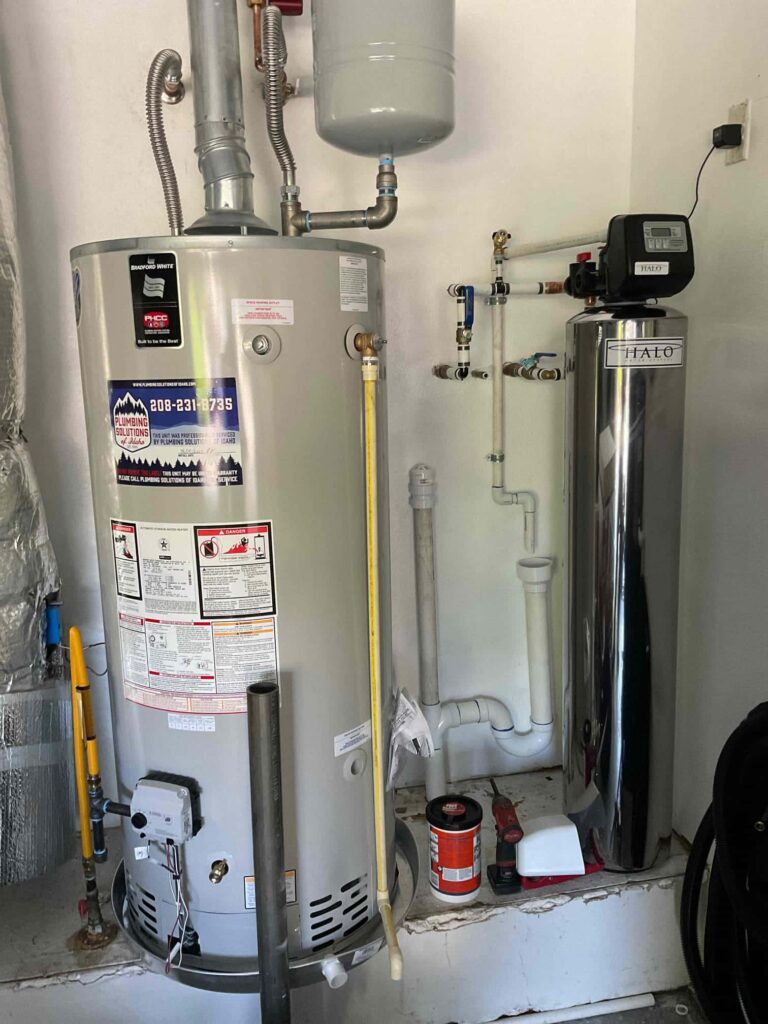 Installed water softner in basement in Boise, Idaho