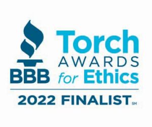 BBB (Better Business Bureau) Torch Awards for Ethics 2022 Finalist Badge